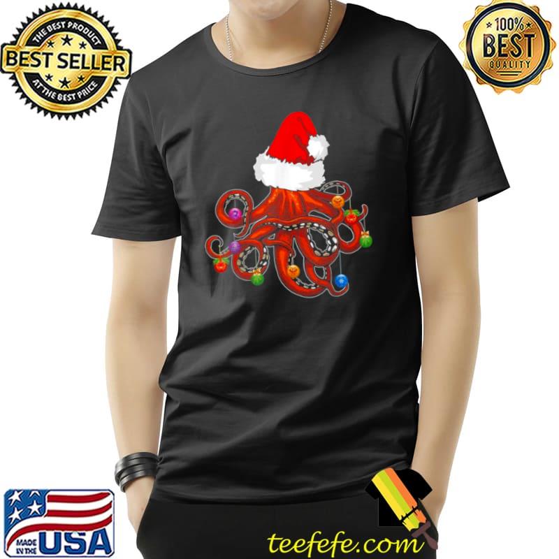 Awesome Christmas Octopus Shirt Santa Hat Christmas Tree Shirt Unisex Awesome Christmas Octopus Shirt Santa Hat Christmas Tree Shirt Unisex