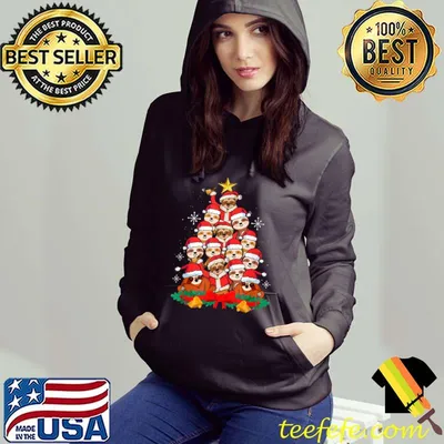 Awesome Christmas tree Design for a Sloth lover T-Shirt