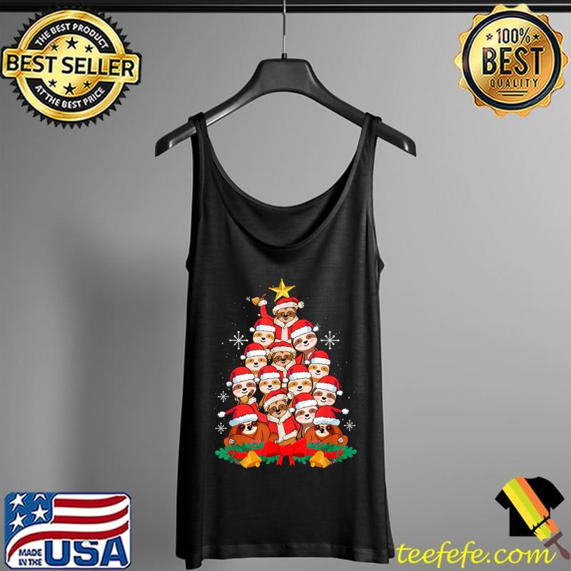 Awesome Christmas tree Design for a Sloth lover T-Shirt Tank Top Awesome Christmas tree Design for a Sloth lover T-Shirt Tank Top