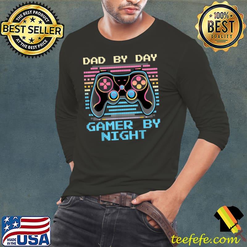 Awesome Dad By Day Gamer By Night Fathers Day Gamer Dad Gaming Joke T Shirt Long Sleeve Tee Awesome Dad By Day Gamer By Night Fathers Day Gamer Dad Gaming Joke T Shirt Long Sleeve Tee