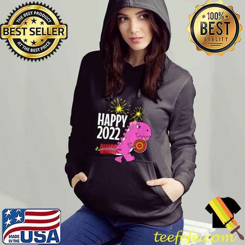 Awesome Dinosaur Happy New Year 2022 for kids T-Shirt