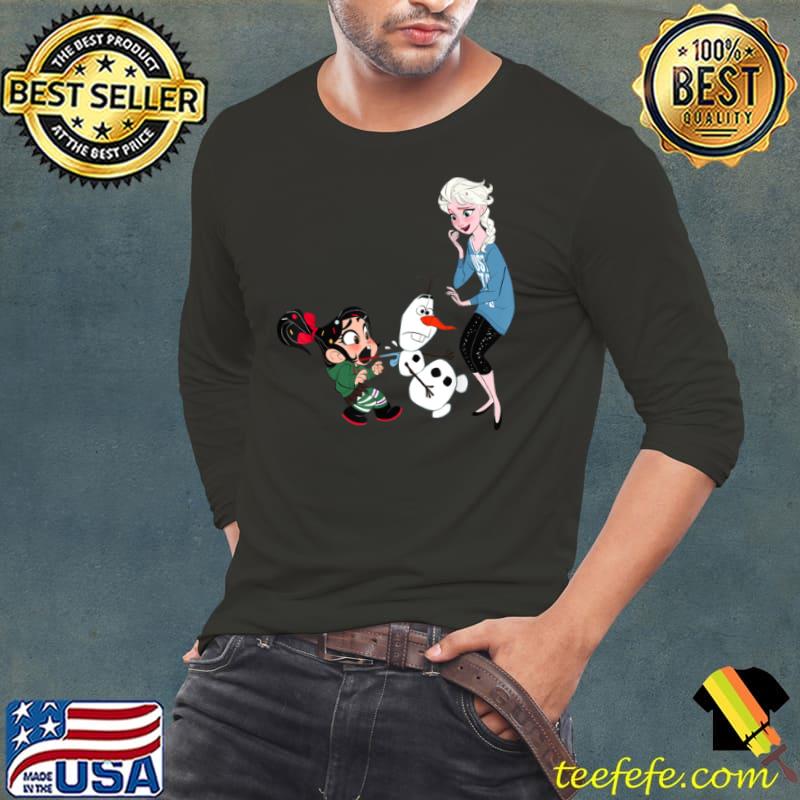 Awesome Disney Ralph Breaks the Internet Elsa Vanellope Olaf T Shirt T Shirt Long Sleeve Tee Awesome Disney Ralph Breaks the Internet Elsa Vanellope Olaf T Shirt T Shirt Long Sleeve Tee