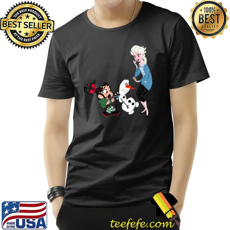 Awesome Disney Ralph Breaks the Internet Elsa Vanellope Olaf T Shirt T Shirt Unisex Awesome Disney Ralph Breaks the Internet Elsa Vanellope Olaf T Shirt T Shirt Unisex