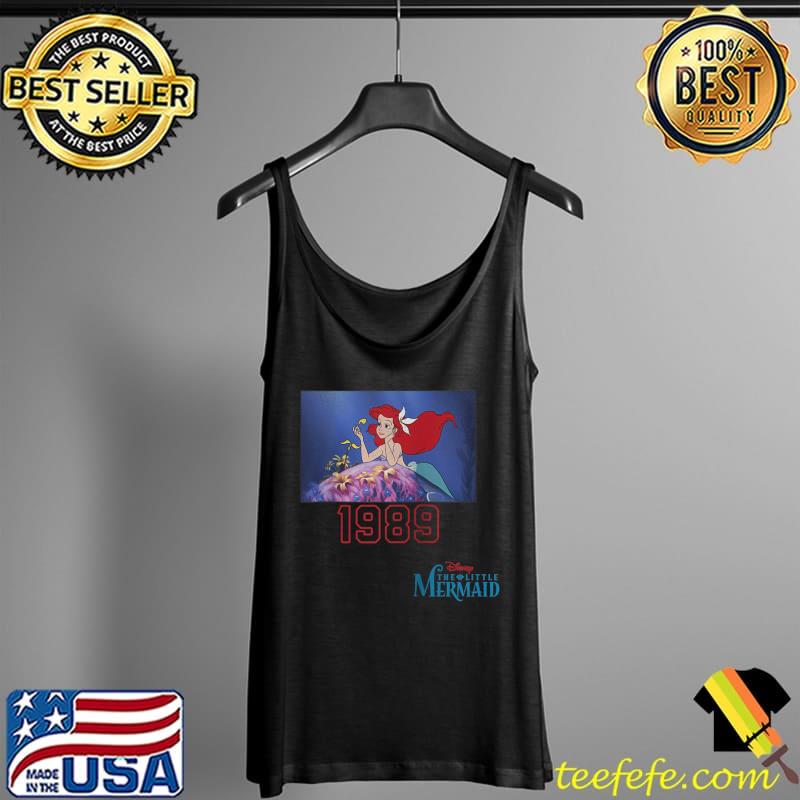 Awesome Disney The Little Mermaid Ariel Dreaming Collegiate 1989 T-Shirt Tank Top Awesome Disney The Little Mermaid Ariel Dreaming Collegiate 1989 T-Shirt Tank Top