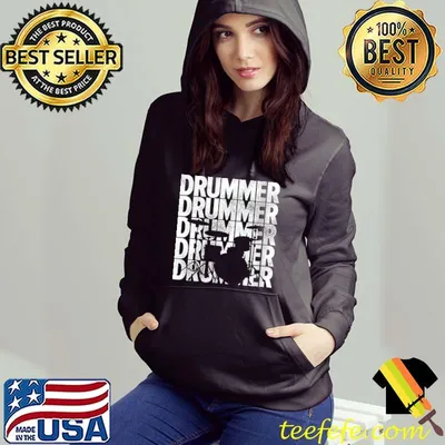 Awesome Drummer Retro Graphic Drumset Musician Rock Band T-shirt