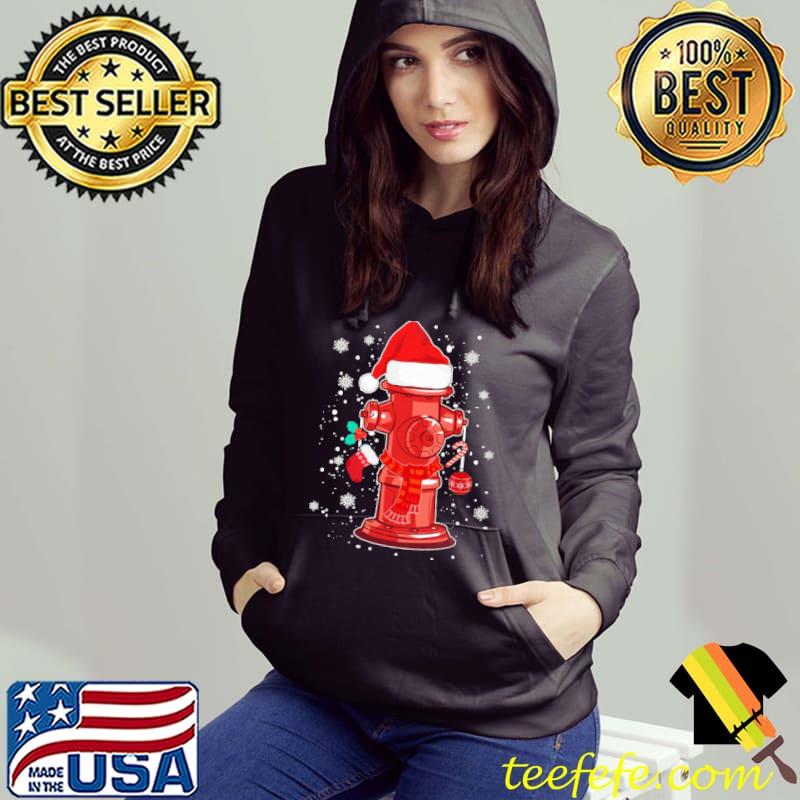 Awesome Firefighter Santa Fire Hydrants Christmas Shirt