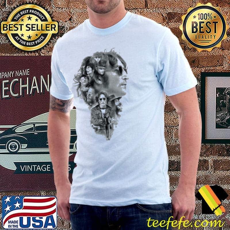 Awesome John Lennon Montage Shirt Unisex Awesome John Lennon Montage Shirt Unisex
