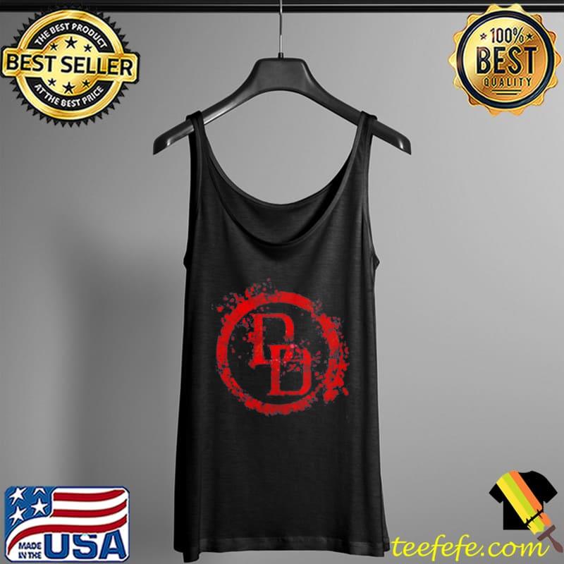 Awesome Marvel Daredevil Logo Splatter Graphic T-Shirt Tank Top Awesome Marvel Daredevil Logo Splatter Graphic T-Shirt Tank Top