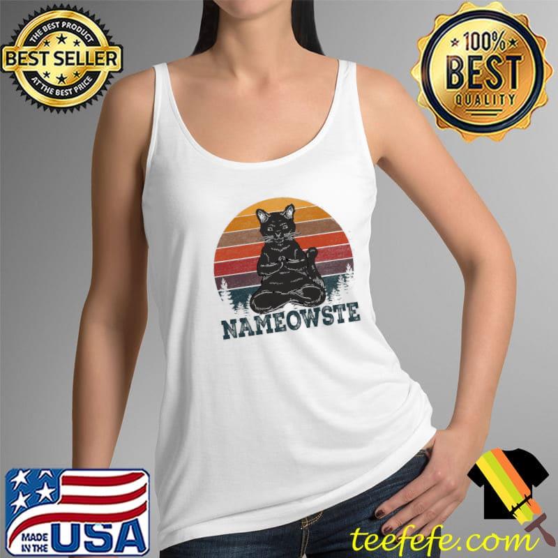 Awesome Nameowste Cat Vintage Shirt Tank Top Awesome Nameowste Cat Vintage Shirt Tank Top