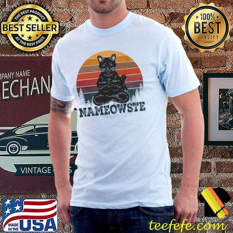 Awesome Nameowste Cat Vintage Shirt Unisex Awesome Nameowste Cat Vintage Shirt Unisex