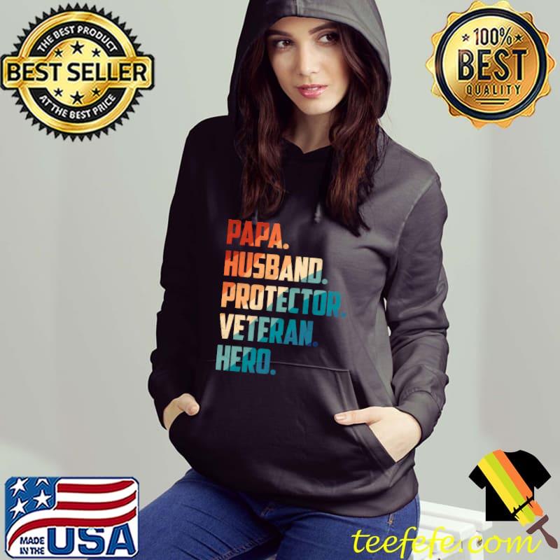 Awesome Papa Husband Protector Veteran Hero T-shirt