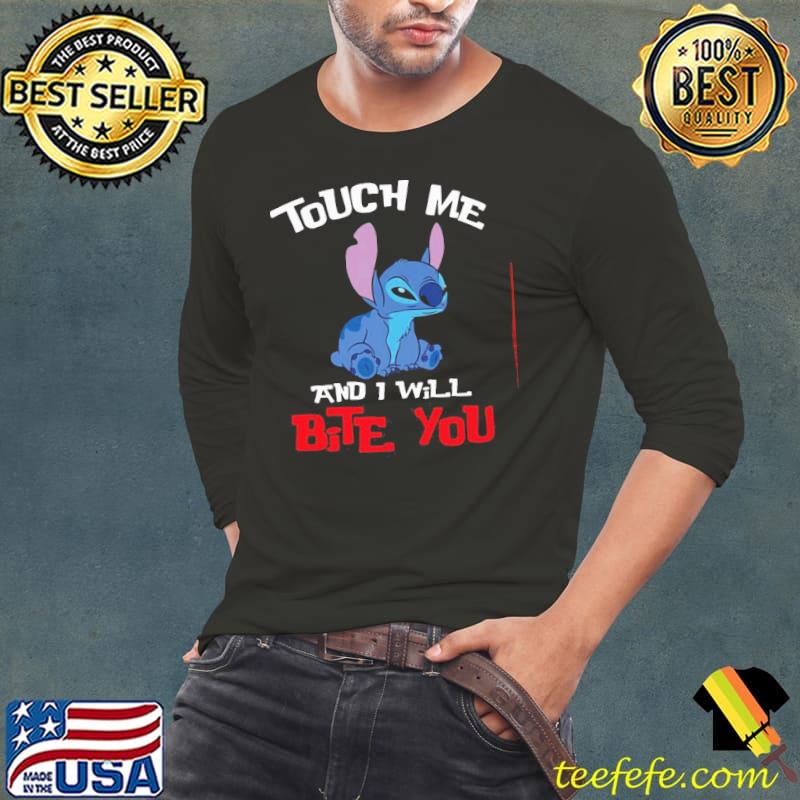 Awesome stitch touch me and I will bite you Long Sleeve Tee Awesome stitch touch me and I will bite you Long Sleeve Tee