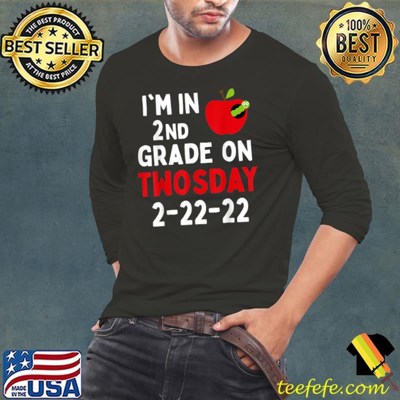 Awesome Twosday Tuesday February 22nd 2022 Cute 22222 Second Grade T-Shirt Long Sleeve Tee Awesome Twosday Tuesday February 22nd 2022 Cute 22222 Second Grade T-Shirt Long Sleeve Tee