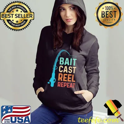 Bait Cast Reel Repeat Love Fishing Shirt