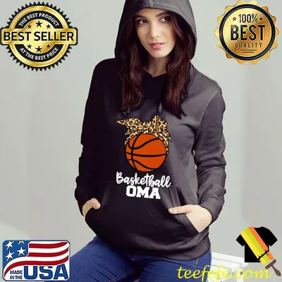 Basketball Oma Funny Basketball Player Leopard Oma Premium T-Shirt