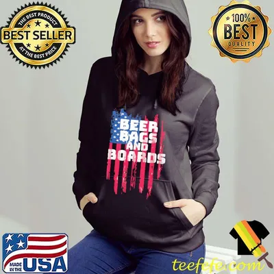 Beer Bags And Boards America Flag Shirt