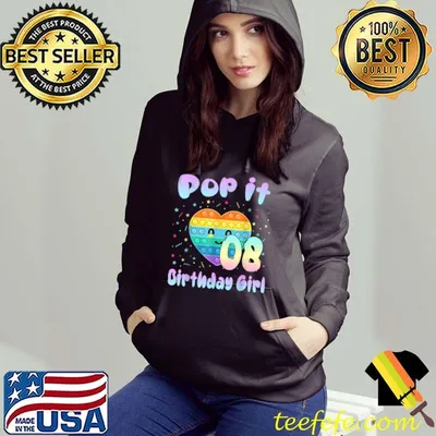 Best Birthday Girl Pop It 8 Unicorn Outfit 8 years old T Shirt