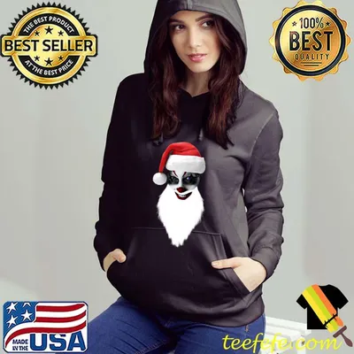 Best Clown Face Santa Hat Christmas Apparel. Skeleton Gear. Premium T-Shirt