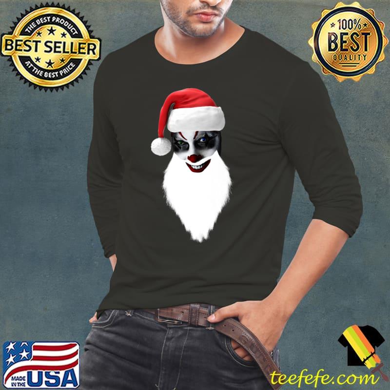 Best Clown Face Santa Hat Christmas Apparel. Skeleton Gear. Premium T-Shirt Long Sleeve Tee Best Clown Face Santa Hat Christmas Apparel. Skeleton Gear. Premium T-Shirt Long Sleeve Tee