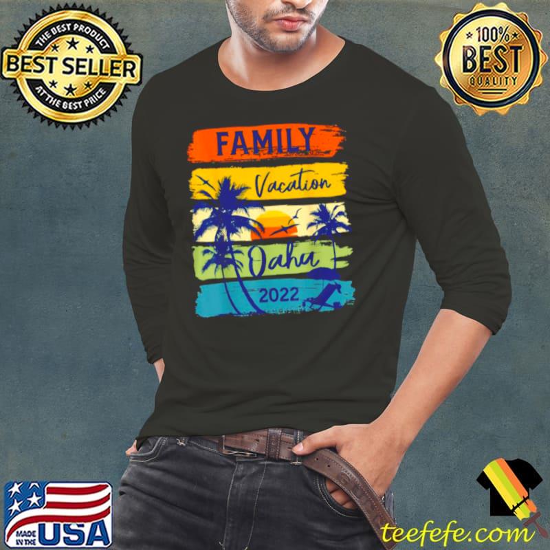Best Family vacation oahu 2022 vintage sunset Long Sleeve Tee Best Family vacation oahu 2022 vintage sunset Long Sleeve Tee
