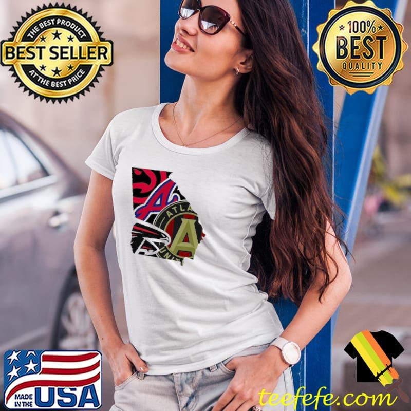 Heart Love Atlanta Braves X Atlanta Hawks X Green Bay Packers X Atlanta  Falcons Shirt - Teespix - Store Fashion LLC