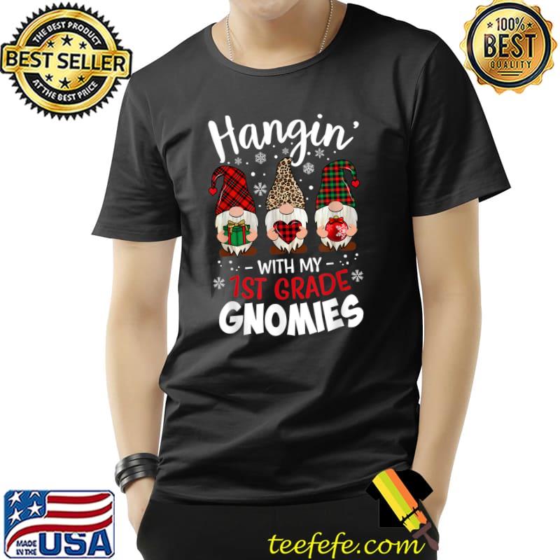 Best Hangin with My 1st Grade Gnomies Christmas Teacher Buffalo T-Shirt Unisex Best Hangin with My 1st Grade Gnomies Christmas Teacher Buffalo T-Shirt Unisex