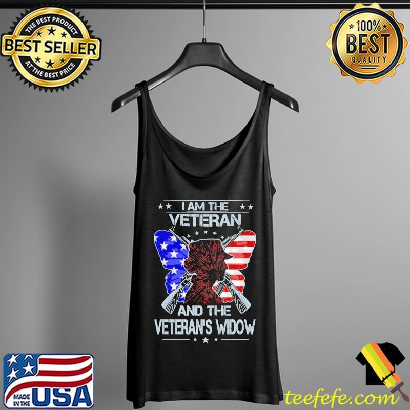 Best I Am The Veteran And The Veteran's Widow Butterfly Shirt Tank Top Best I Am The Veteran And The Veteran's Widow Butterfly Shirt Tank Top