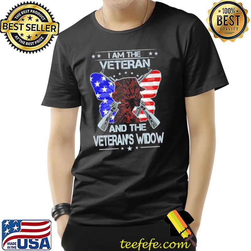 Best I Am The Veteran And The Veteran's Widow Butterfly Shirt Unisex Best I Am The Veteran And The Veteran's Widow Butterfly Shirt Unisex