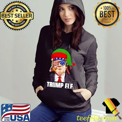 Best King Elf Trump Elf Drinking Christmas Pajama Matching Shirt