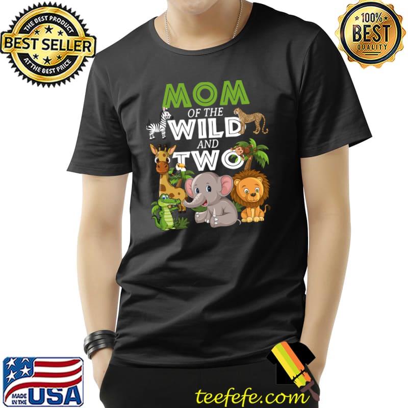 Best Mom of the Wild Two Zoo Birthday Safari Jungle Animal T-Shirt Unisex Best Mom of the Wild Two Zoo Birthday Safari Jungle Animal T-Shirt Unisex