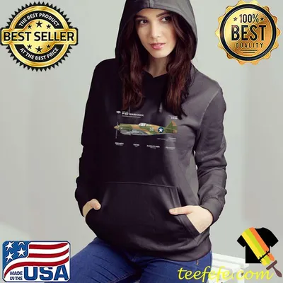 Best P-40 Warhawk US WWII Airplane Historic War Bird Fighter bomb T-Shirt