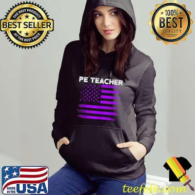 Best PE Physical Education Teacher Flag T-shirt