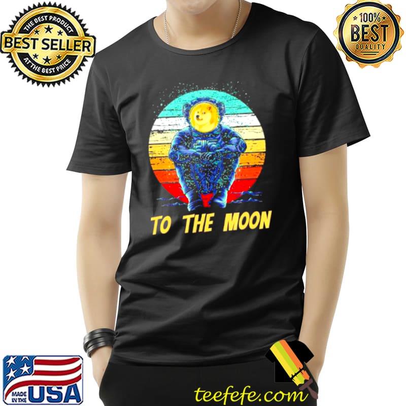 Best Top astronaut Dogecoin to the moon vintage Unisex Best Top astronaut Dogecoin to the moon vintage Unisex