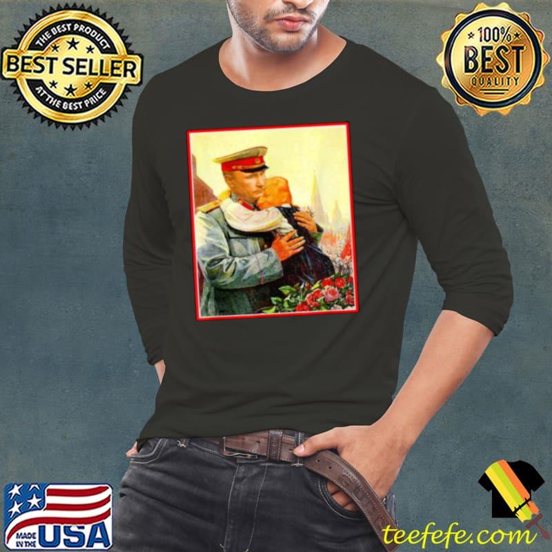 Best Trump baby with putin soviet propaganda poster Long Sleeve Tee Best Trump baby with putin soviet propaganda poster Long Sleeve Tee