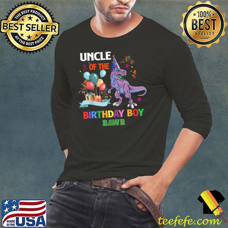 Best Uncle Dinosaur Funny Cute Birthday Boy Family Apparel T Shirt Long Sleeve Tee Best Uncle Dinosaur Funny Cute Birthday Boy Family Apparel T Shirt Long Sleeve Tee