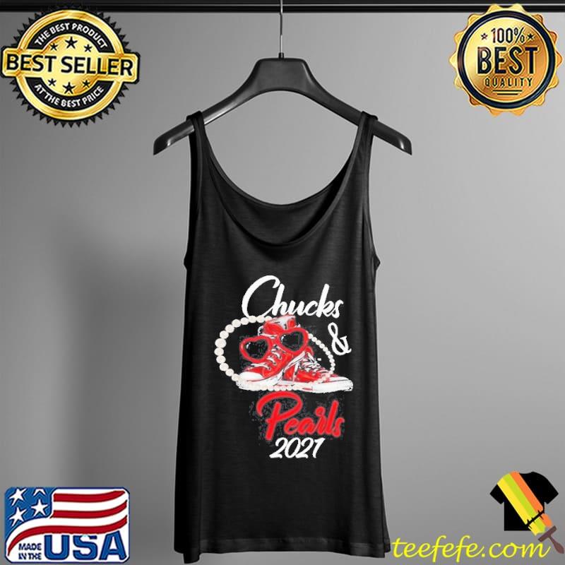 Best Valentine 2021 Chucks And Pearls With Kamala Harris Tank Top Best Valentine 2021 Chucks And Pearls With Kamala Harris Tank Top