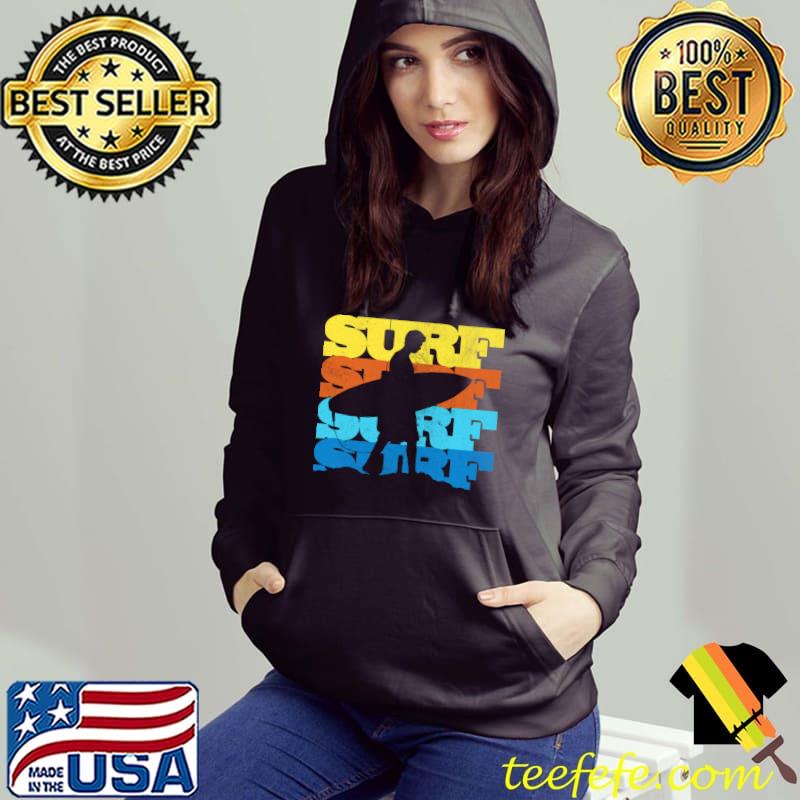 Best Vintage Surfing Silhouette Surfer Retro 70s Sunset Beach T-Shirt Best Vintage Surfing Silhouette Surfer Retro 70s Sunset Beach T-Shirt