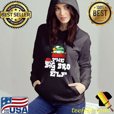 Big Bro Elf Family Matching Christmas Group Pajama Pj T-shirt