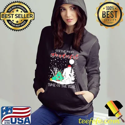Bigfoot It's The Most Wonderful Time Of The Year Christmas Shirt