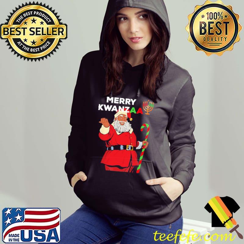 Black Santa Merry Kwanzaa Shirt