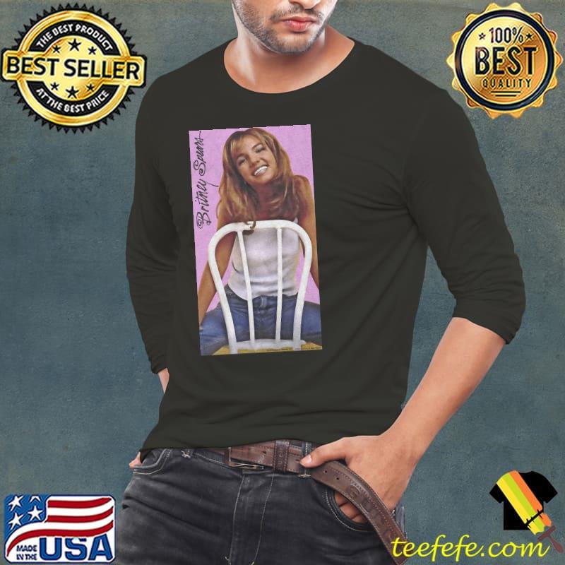 Britney Spears One More Time Album Cover Shirt Long Sleeve Tee Britney Spears One More Time Album Cover Shirt Long Sleeve Tee