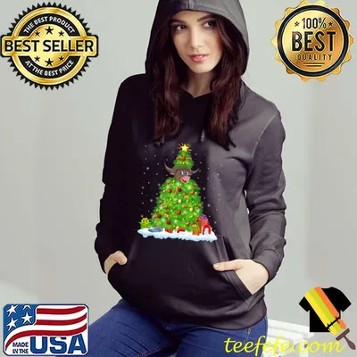 Buffalo Xmas Lighting Tree Funny Buffalo Christmas Premium T-Shirt