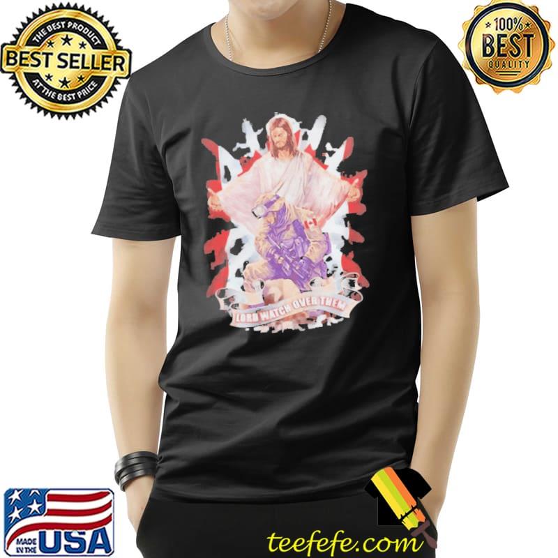 Canadian Soldier And God Jesus Lord Watch Over Them Shirt Unisex Canadian Soldier And God Jesus Lord Watch Over Them Shirt Unisex