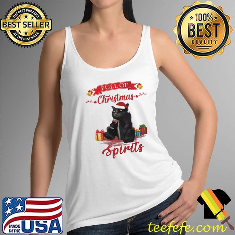 Cat Full Of Christmas Spirit Shirt Tank Top Cat Full Of Christmas Spirit Shirt Tank Top