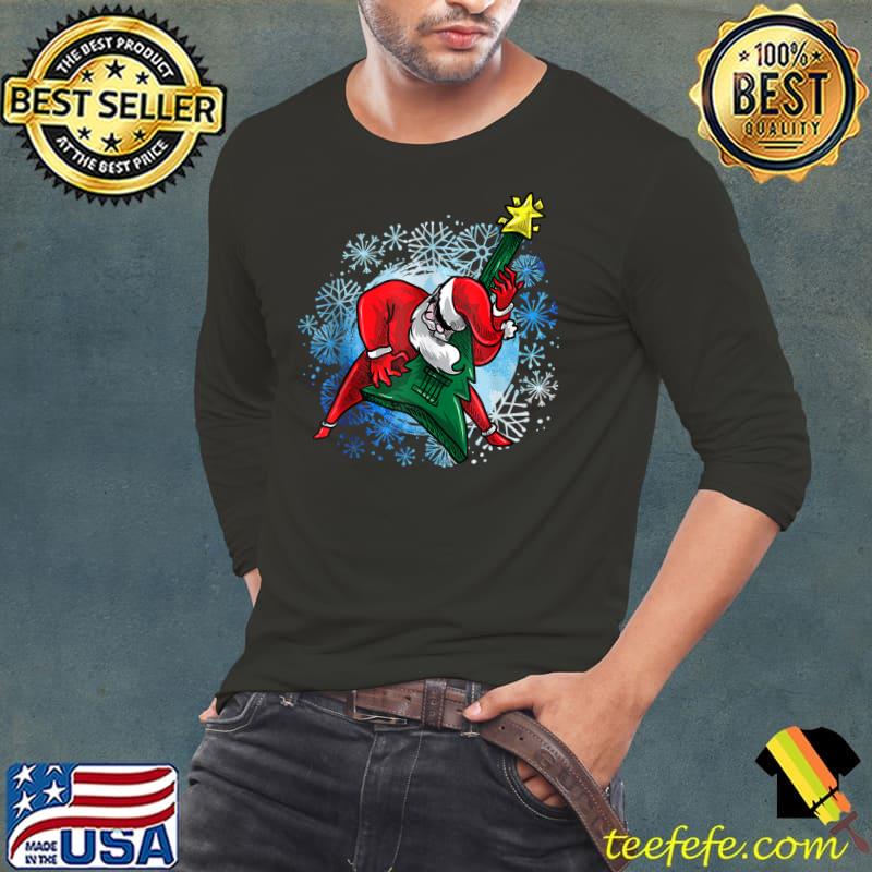 Christmas Santa Claus Guitar Player T- Long Sleeve Tee Christmas Santa Claus Guitar Player T- Long Sleeve Tee