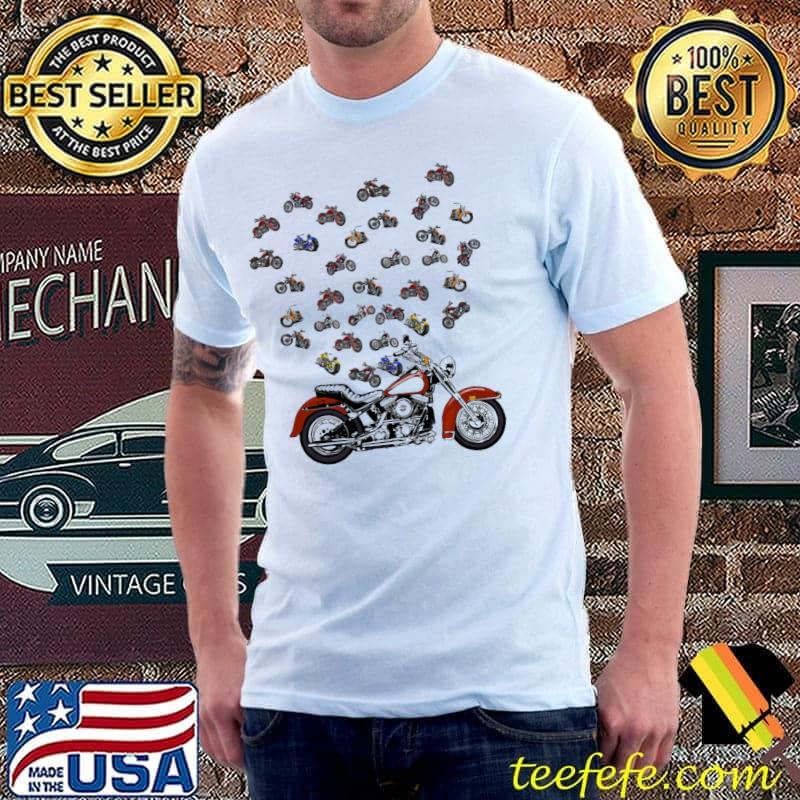 Colorful Motorcycles Shirt Unisex Colorful Motorcycles Shirt Unisex