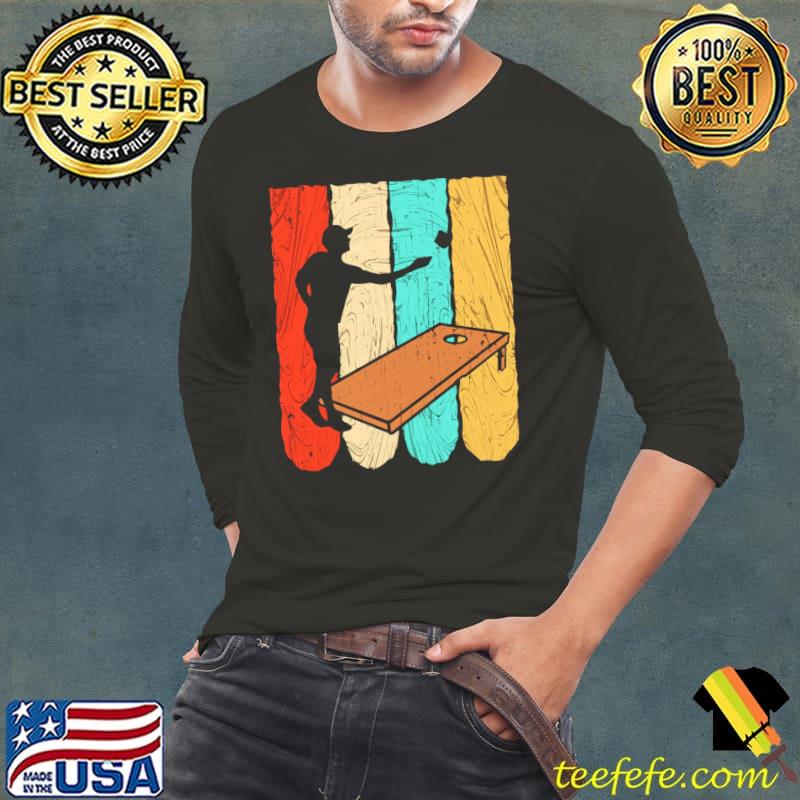 Cornhole Graphic Vintage Shirt Long Sleeve Tee Cornhole Graphic Vintage Shirt Long Sleeve Tee
