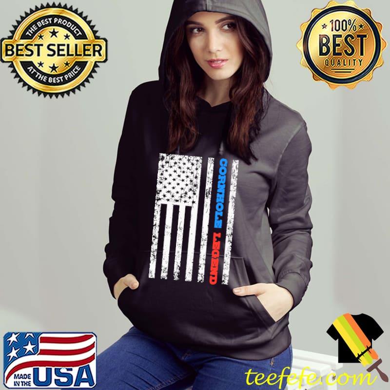 Cornhole Legend Champion America Flag Shirt