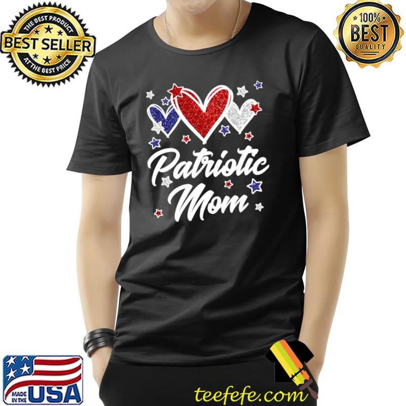 Cute American Flag Hearts For Best Mama Ever & Patriotic Mom T-Shirt Unisex Cute American Flag Hearts For Best Mama Ever & Patriotic Mom T-Shirt Unisex