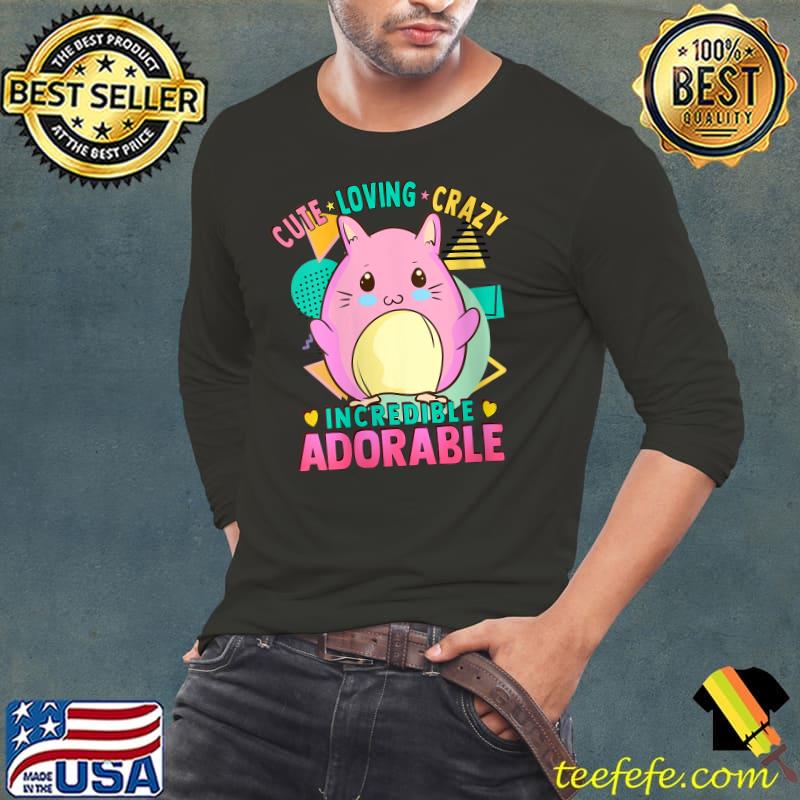 Cute Kawaii - Rabbit Bunny - Loving Crazy Adorable T-Shirt Long Sleeve Tee Cute Kawaii - Rabbit Bunny - Loving Crazy Adorable T-Shirt Long Sleeve Tee